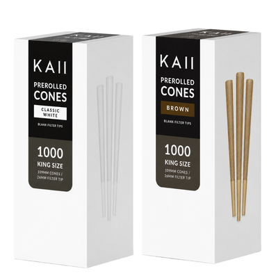 King Size Pre-Rolled Cones (109mm) White